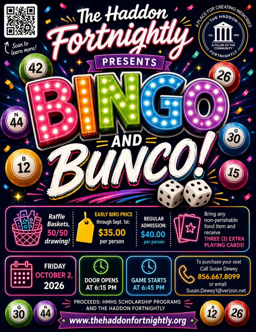 Bingo and Bunco night