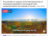 For people in all parts of the world to join it for a virtual observance of the day on April 5, the Federation of World Peace and Love broadcast a program on Youtube and FB for 45 consecutive hours, from one of the earliest time zones to the latest one.