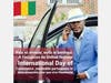 Siba Beavogui, the director of Farafina Group from the Republic of Guinea, made a striking poster which reads, “Peace and love, that’s happiness. On International Day of Conscience, let’s celebrate life together so we can survive as humanity.”