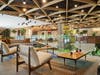 Mezzanine seating at Birch House, Jersey City