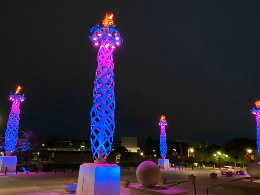 Flamme d' Illuminacion Sculpture by Michelle O'Michael