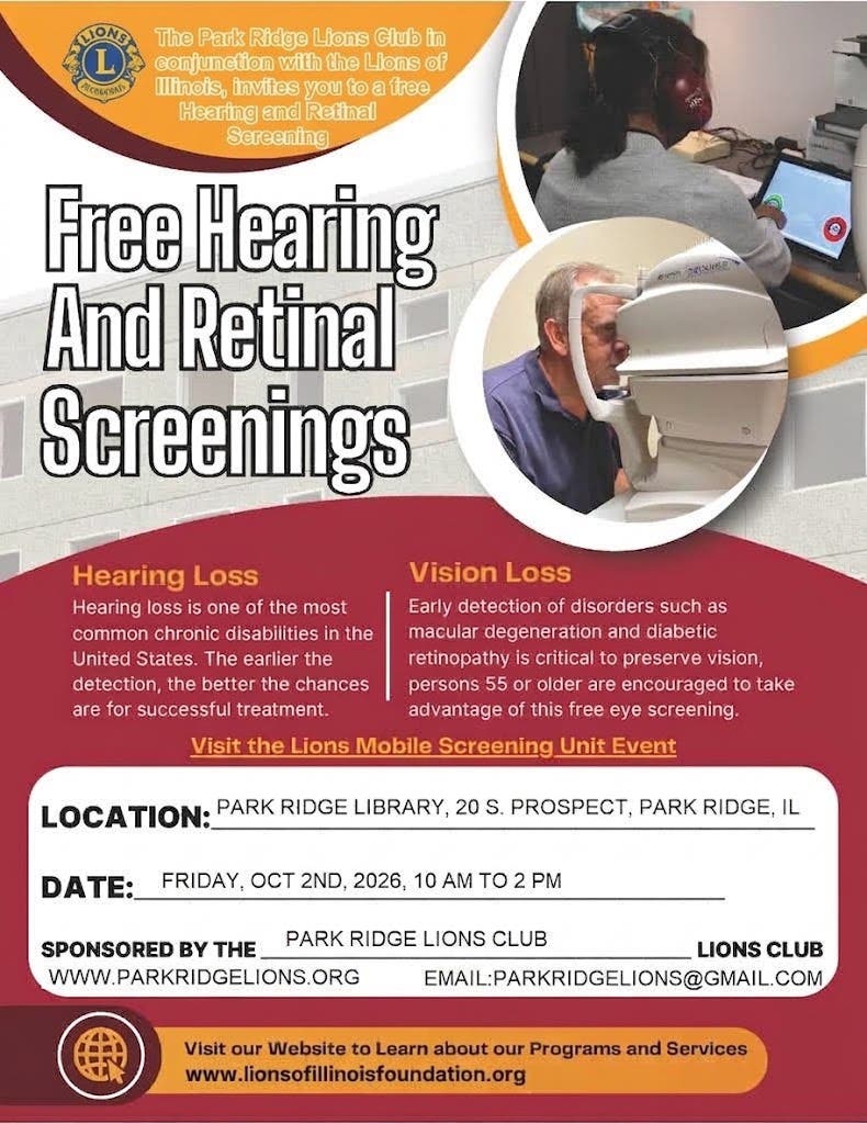Free Hearing and Retinal Screening