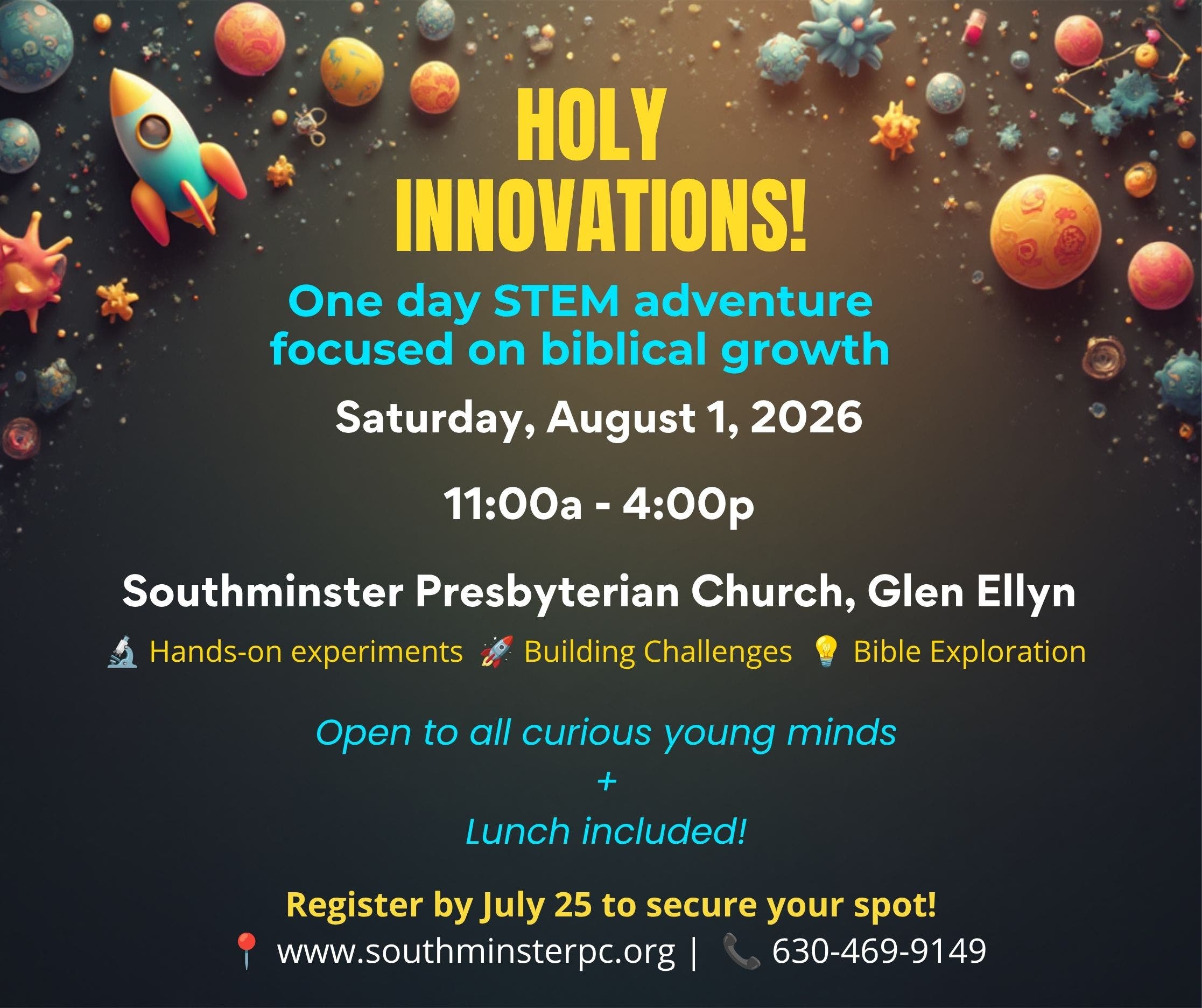 Holy Innovations! One day STEM adventure focused on biblical growth