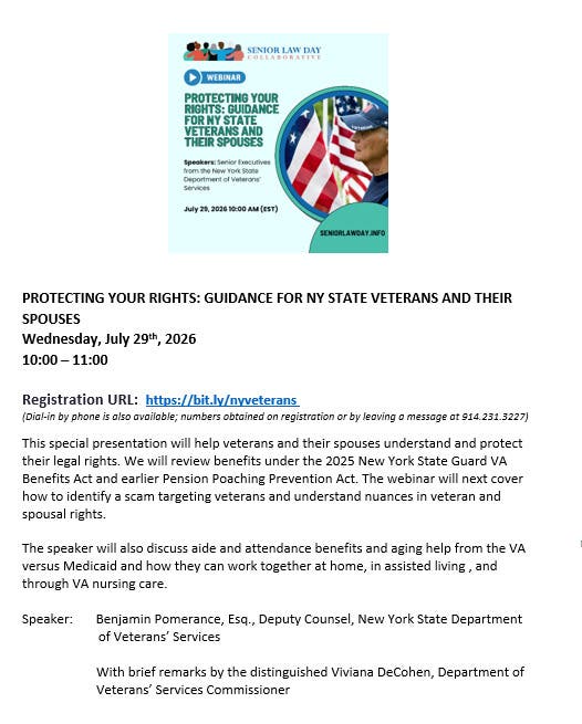 Protecting Your Rights: Guidance For NY State Veterans And Their Spouses