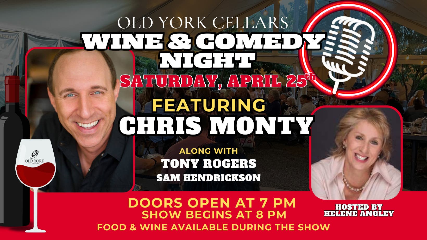 Wine & Comedy Night with Headliner, Chris Monty