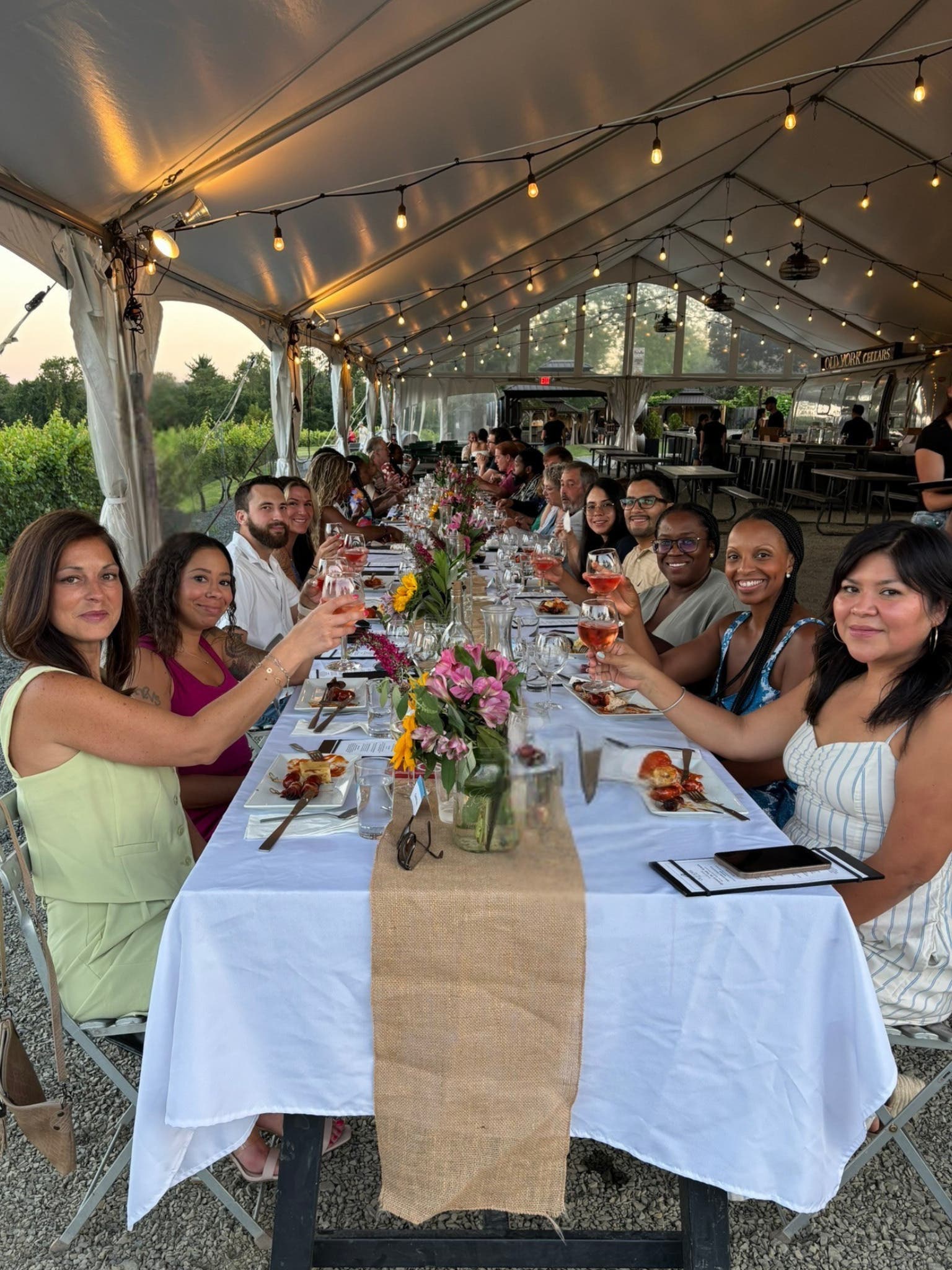 August Wine Pairing Dinners in the Vines at Old York Cellars