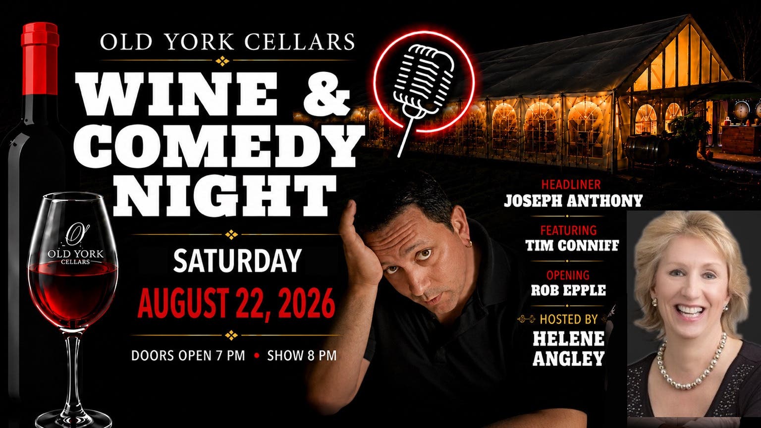 Wine & Comedy at the Winery 🍷🎤