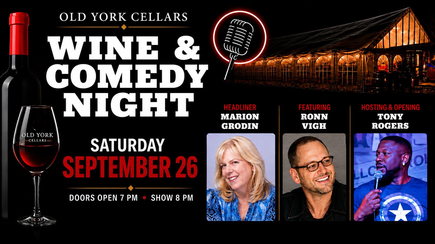 Wine & Comedy Night🍷🎤