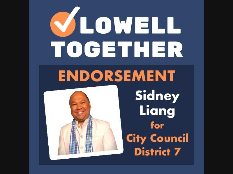 Lowell Together endorses Sidney Liang for City Council District 7
