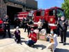 Volunteers with Hunan Association, PLAY math club, and TVAA donate a total of 2,700 face masks to the Livermore Pleasanton Fire Department on May 5, and 1,300 is on the way. 