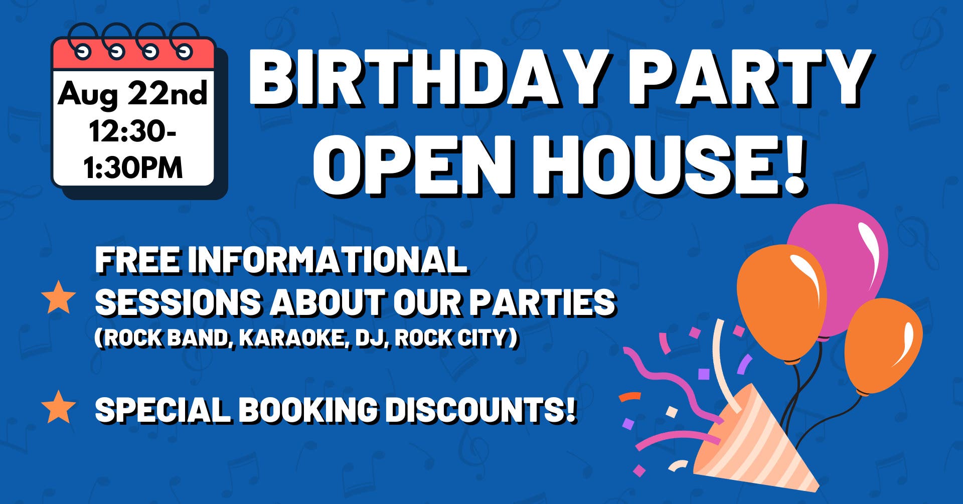 Birthday Party Open House - B2R Nanuet