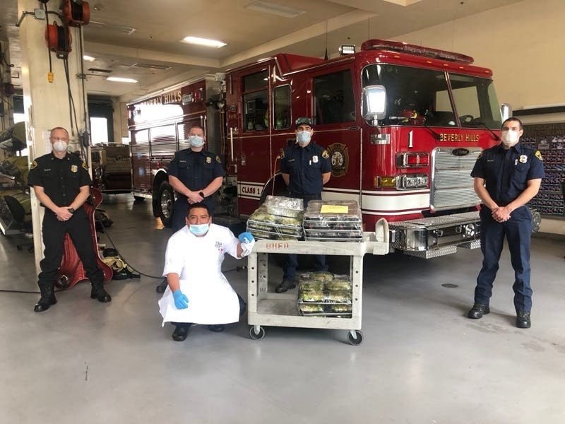 Beverly Hills Frontline Meals has delivered over 600 meals to the City's first responders.