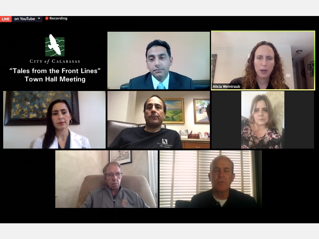 Doctors and patients shared their COVID stories with Calabasas city officials.