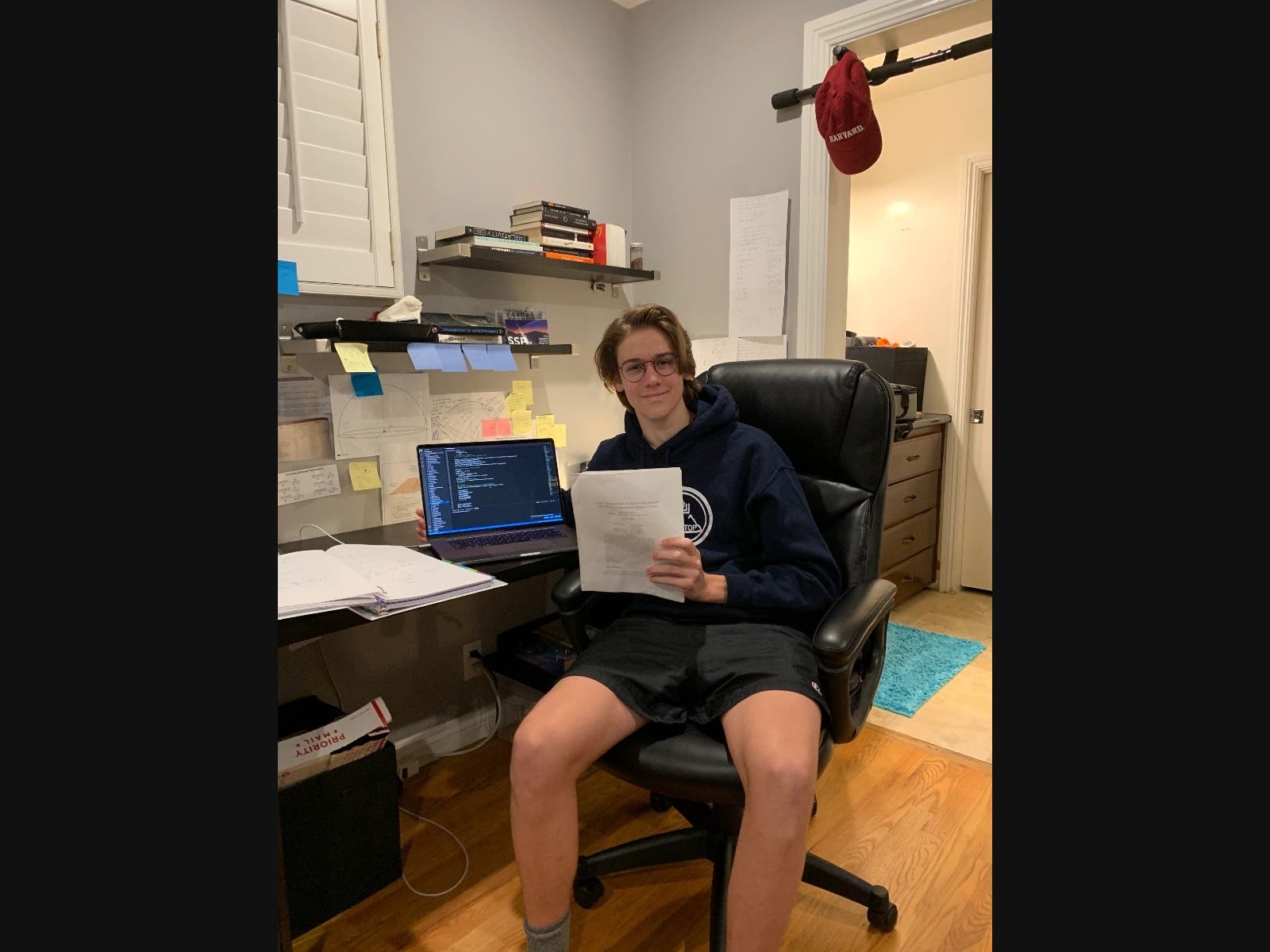 Walker worked up to 18 hours a day this summer researching the 1988-DZ4 Asteroid.