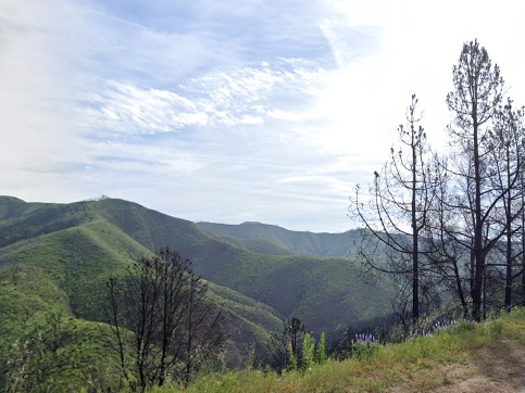Kanan Dume Road near Zuma Edison Road, near where a car plunged about 200 feet