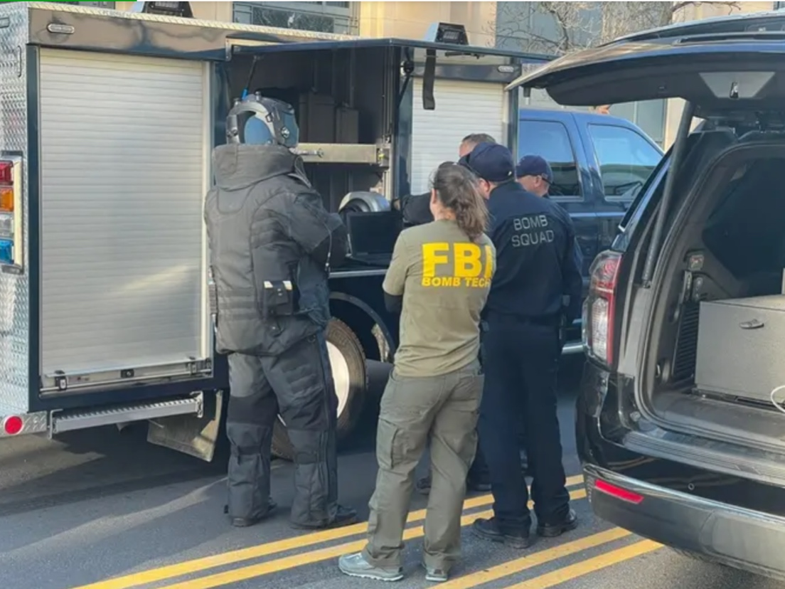 A possible pipe bomb was found at the Ronald V. Dellums Federal Building and U.S. Courthouse on Clay Street in Oakland Wednesday afternoon.