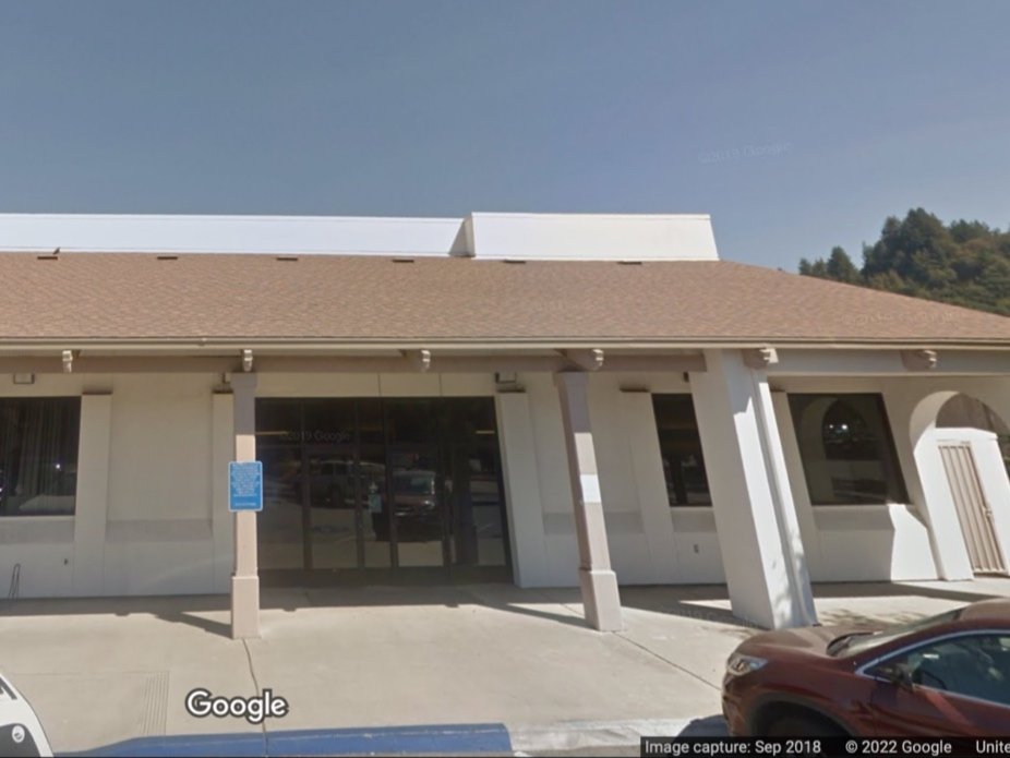 On Monday just before 12:51 p.m., a car crashed into the support pillar of the building’s entrance archway.