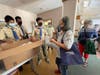 Arora and his Life Scout troop raised $1500 to create 200 kits, and spent two days packing them with emergency necessities.