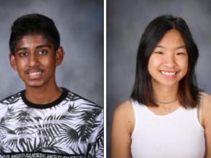 Siddharth Aday and Katherine Cheng were one of 5,000 students across the country selected as candidates.