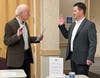 Former Livermore Mayor Bob Woerner & 2023 LVCC Chair Jody Amos/Amos Productions.