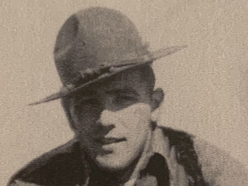 Ambrose Regalia, a football and baseball star who graduated from Amador Valley High School in 1937, was posthumously awarded a Purple Heart after he was killed in World War II. His great-niece used his dog tags as inspiration. 