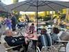 Officers kicked back and relaxed at the Rutherford/Bella Oaks neighborhood celebration.