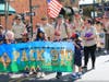 Hundreds marched along Main Street to honor veterans. 