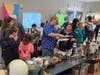 The Veterans Memorial Building hosted an outer space-themed exhibit with everything from Star Wars reenactments to helicopter tours. 