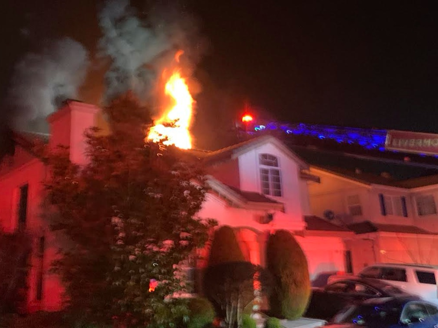 Firefighters from LPFD and the Alameda County Fire Department responded to reports of a fire at 5285 Genovesio Drive at 10:20 p.m., according to LPFD Battalion Chiefs Kurtis Dickey and Dan Moyles. 