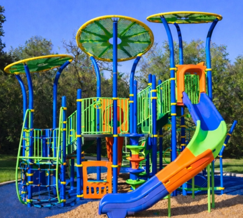 The new playground replaces one of the city's oldest play structures with equipment designed to be safer and more accessible, the city said.
