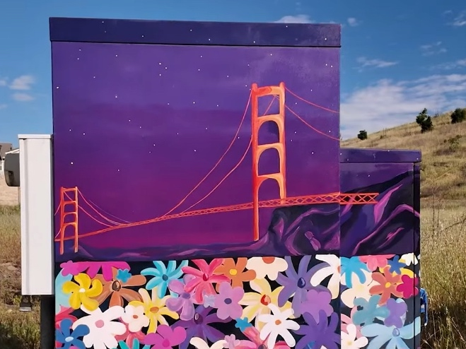 The city is paying $1000 for local artists to paint utility boxes, inspired by the theme "Where Else But Dublin?" 