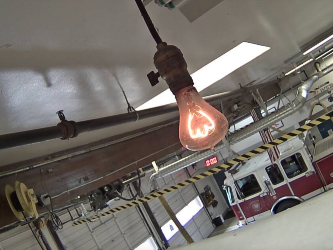 Installed in 1901, the Centennial Light has remained illuminated nearly continuously for more than a century, and is recognized by the Guinness Book of World Records as the world's longest-burning lightbulb.