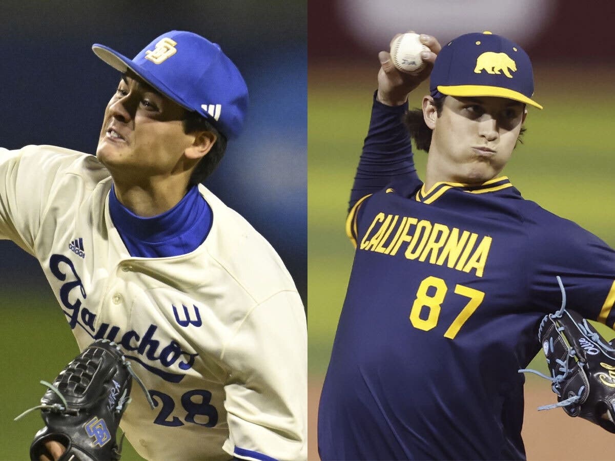 Flora, left, is a Foothill graduate drafted to the Giants, and De la Torre, right, is an Amador Valley graduate drafted to the Blue Jays.