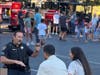 Danville residents met with local police and firefighters Tuesday night for block parties, picnics, barbecues and more. 