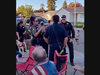 San Ramon residents met with local police and firefighters Tuesday night for block parties, picnics, barbecues and more. 