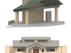 The new pavilion (top) aim to create a more functional and welcoming venue for concerts, performances, and other community programming. 
The Makers Space will feature a 2,100-square-foot studio that includes a kiln. 