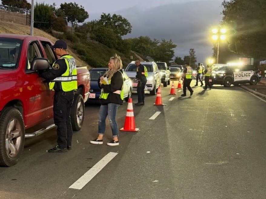 Livermore police released the results of a Friday evening DUI checkpoint.