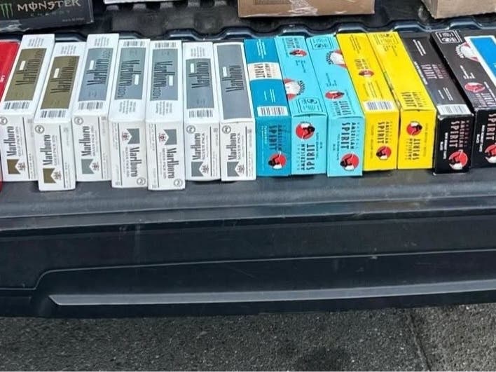 Three people are accused of stealing thousands of cigarettes from a downtown Livermore business, police said. 