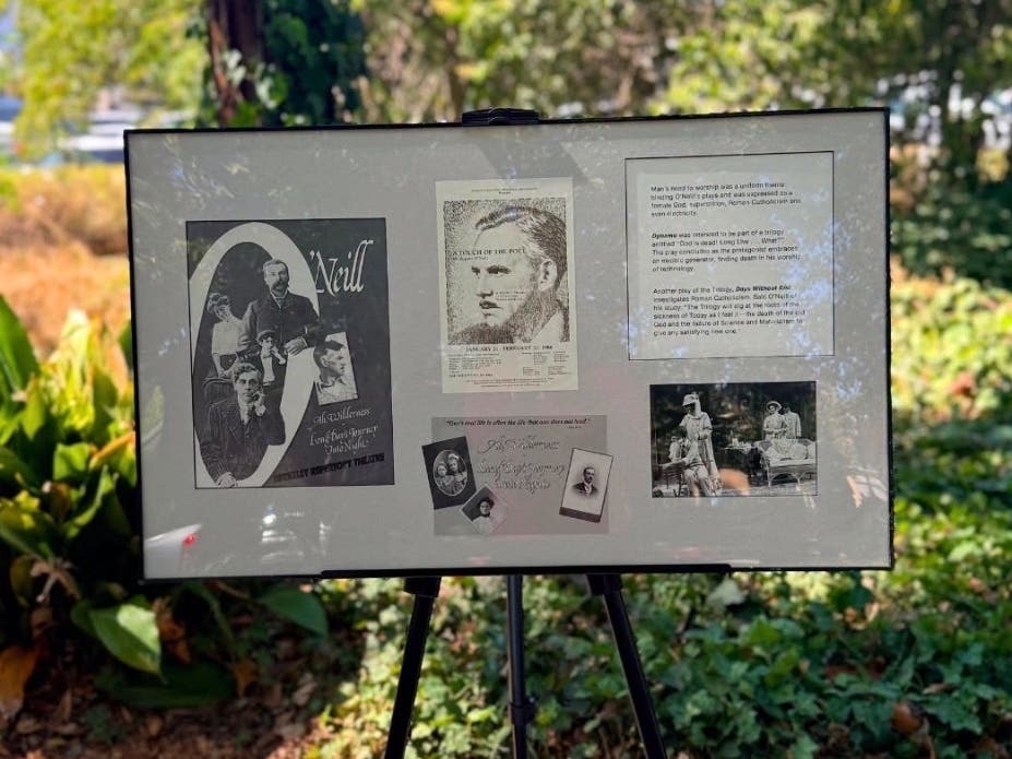 Leaders from Danville and New Ross, Ireland gathered in Danville to celebrate the renaming of the park for the famous playwright.