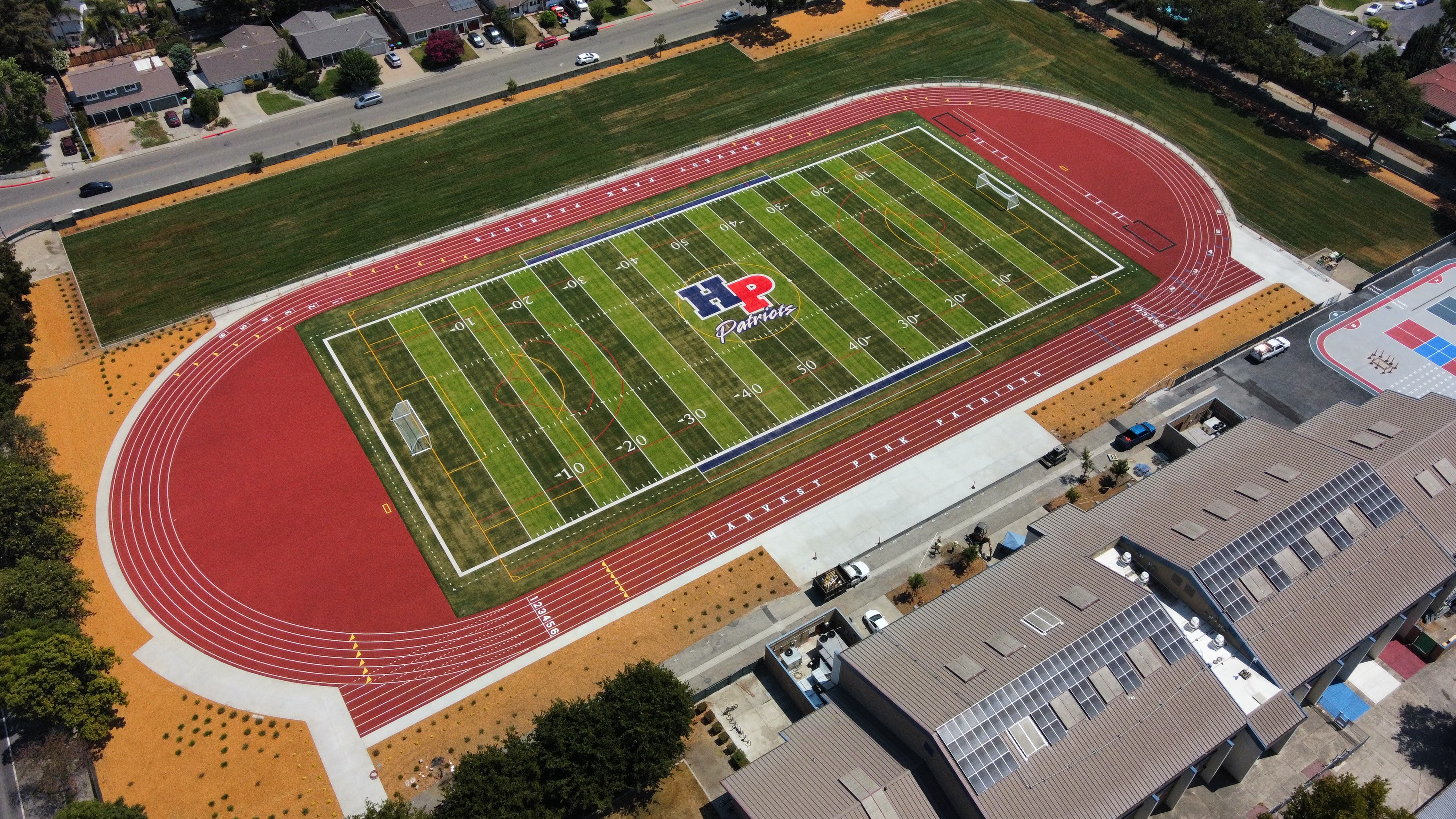 New Harvest Park field, courtesy of PUSD