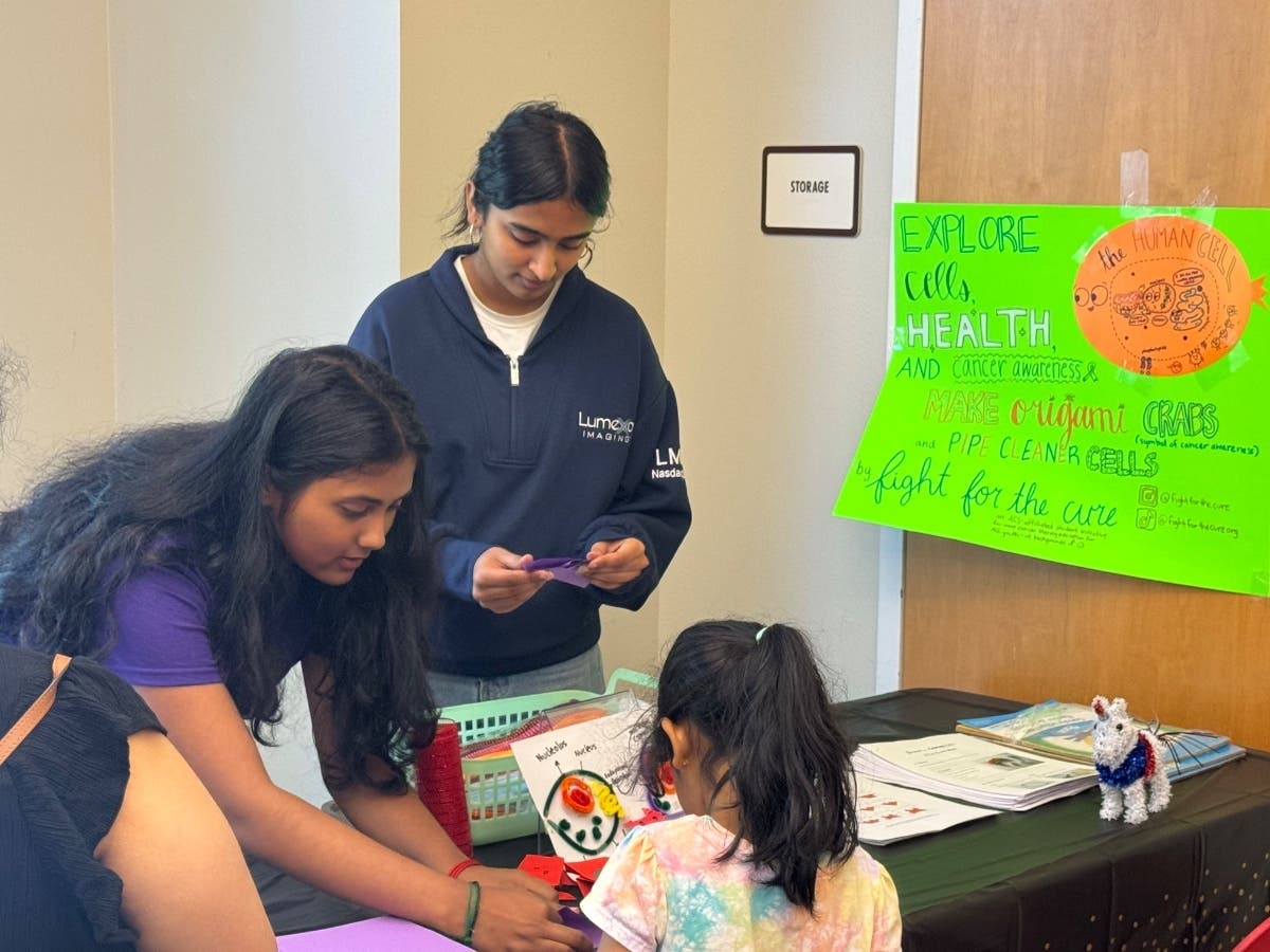 San Ramon teen Keerthi Eran founded Fight for the Cure to teach children about cancer through hands-on workshops and educational kits.