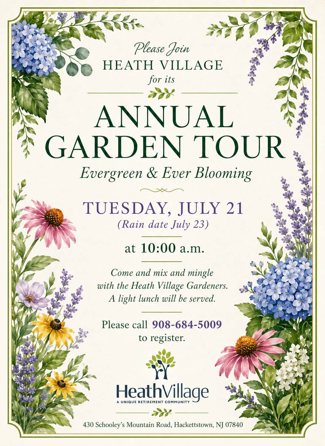 Heath Village Hosts Annual Garden Tour