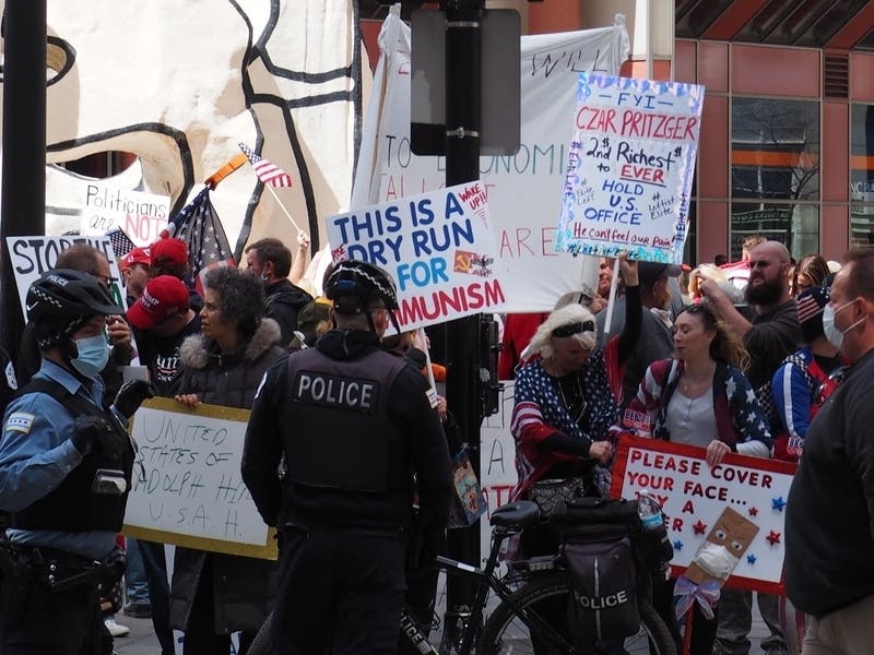 Gov. J.B. Pritzker chided lawmakers and business owners who want to reopen the economy quicker than his plan outlines.