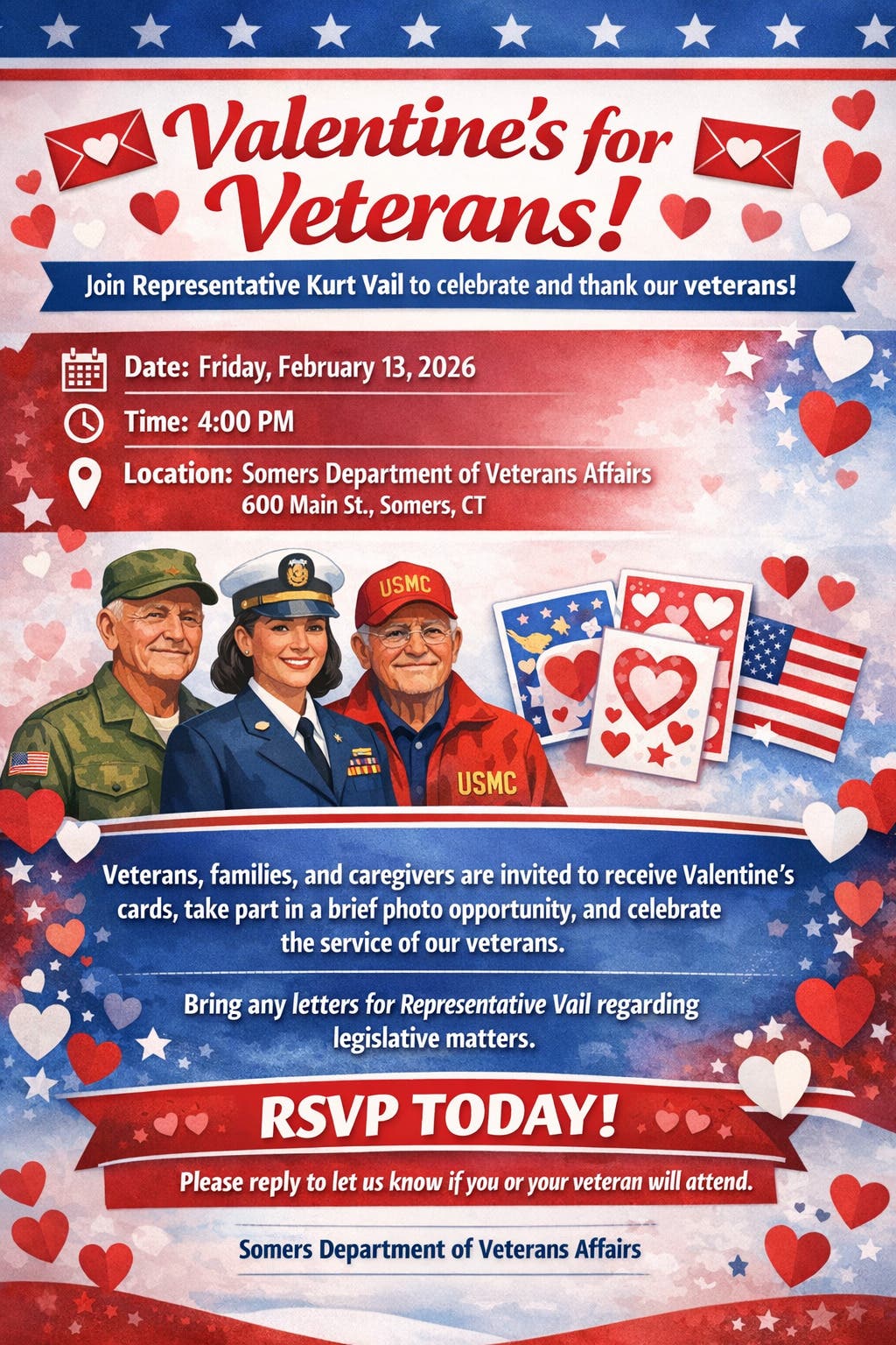 Valentines 4 Vets with State Rep. Kurt Vail