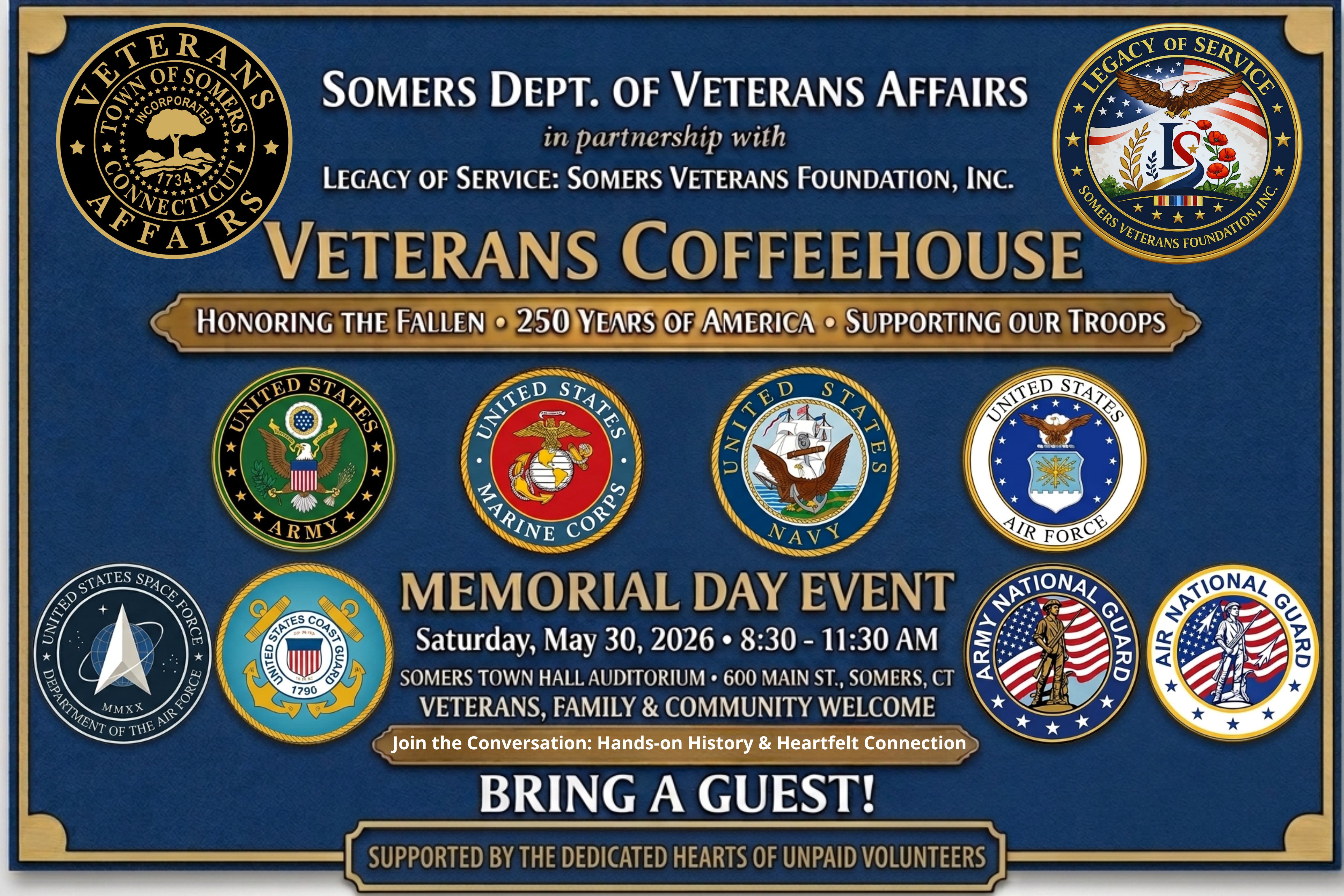 Memorial Day Veterans Coffeehouse: Every Story Matters