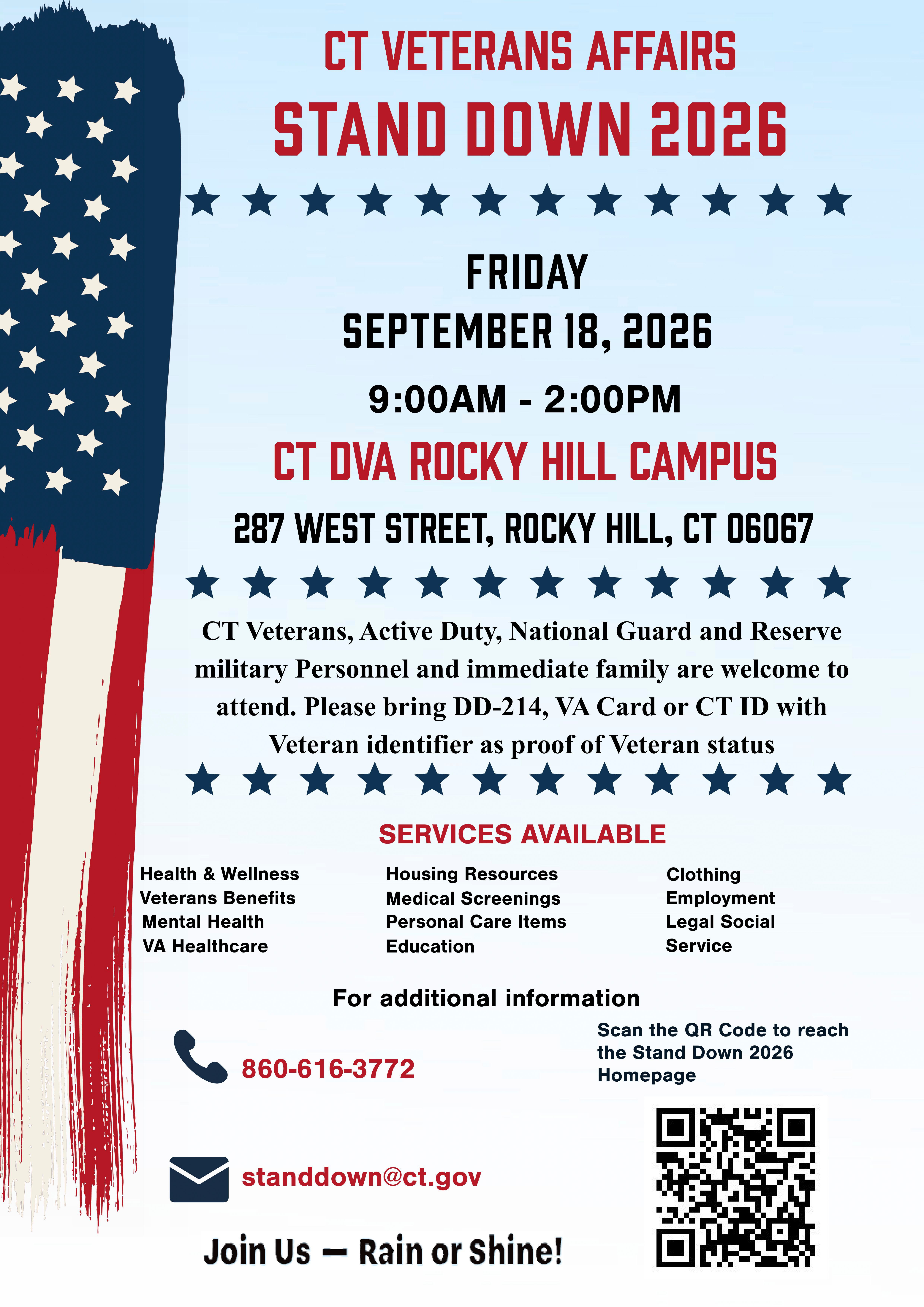 CT Veterans Affairs Stand Down 2026 Across Six State-Wide Locations