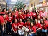 The Keller Williams Suburban Realty volunteer team celebrate RED DAY at LifeTown! 