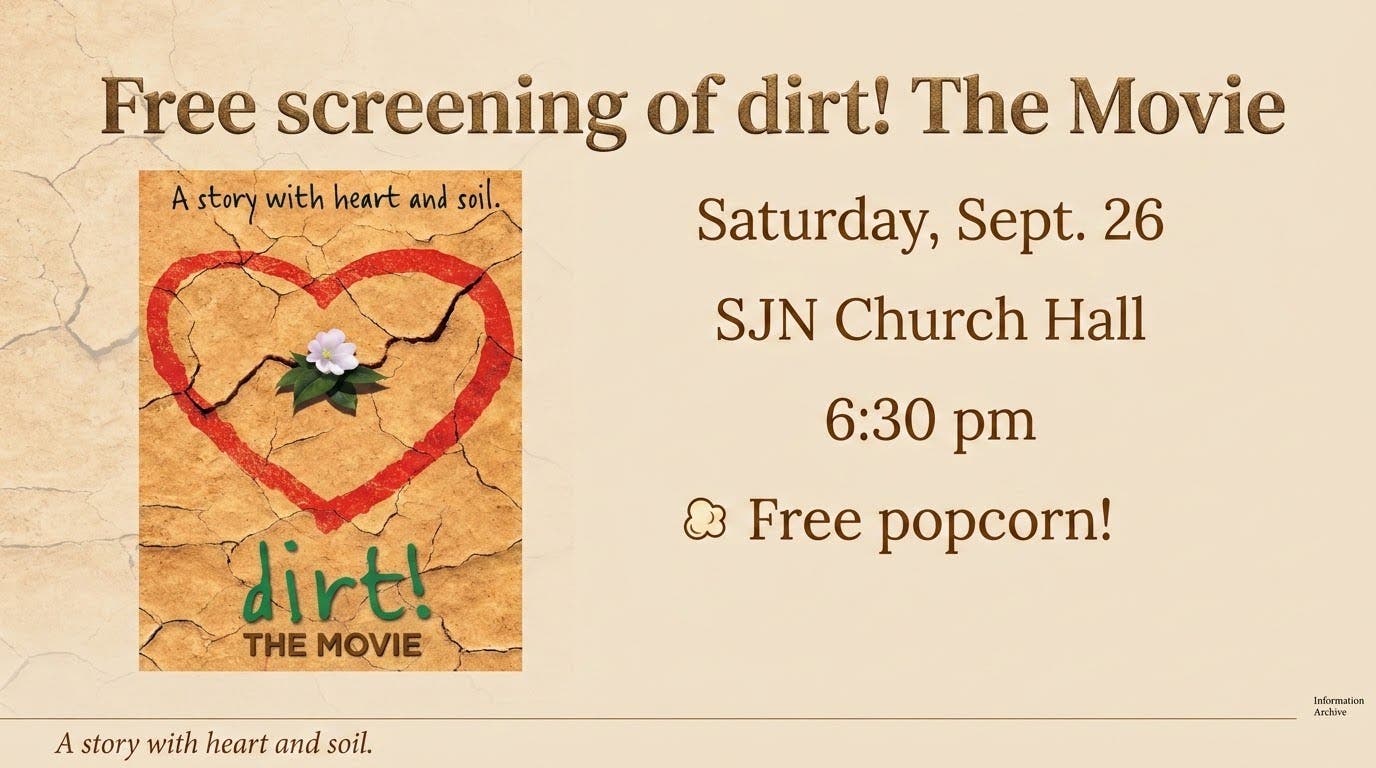Free screening and discussion of Dirt! The Movie