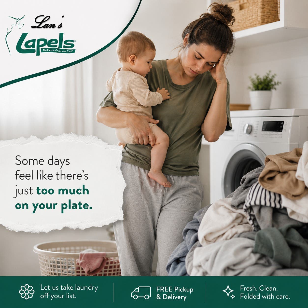 Some days, the laundry pile can feel like one more thing on an already-full list. 🤍