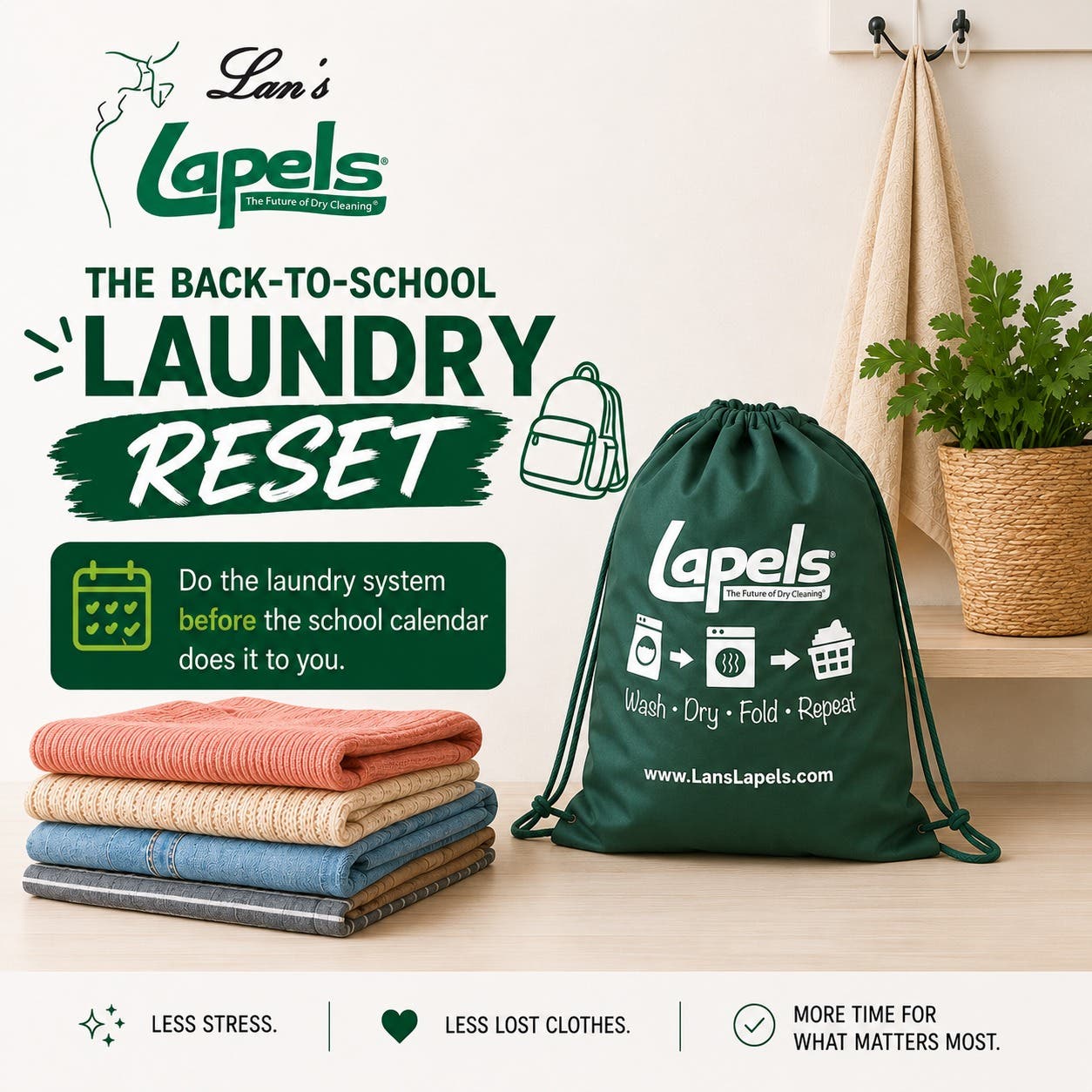 🎒 Back-to-school is busy enough. Laundry doesn’t have to be.